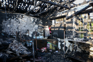 آتش سوزی کمپ ترک اعتیاد در لنگرود