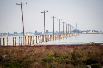 خط انتقال آب ، گاز و برق از ساحل بندر ترکمن به جزیره آشوراده