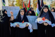 راهپیمایی حمایت از کودکان غزه در گلستان آغاز شد