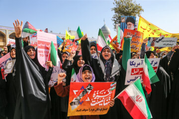 تجمع مردم در حمایت از کودکان مظلوم غزه - شیراز
