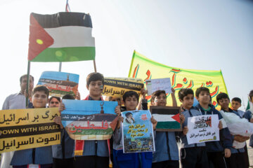 تجمع مردم در حمایت از کودکان غزه- بوشهر