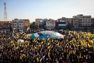 Masiva manifestación propalestina en Teherán
