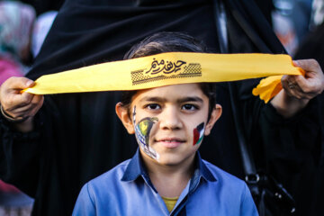 تجمع مردم در حمایت از کودکان مظلوم غزه - بیرجند