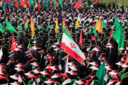 Basij forces gathering in Mashhad