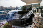 Martyr Fakhrizadeh's car put on display in Tehran