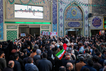 تشییع پیکر شهیدای مدافع حرم در مشهد