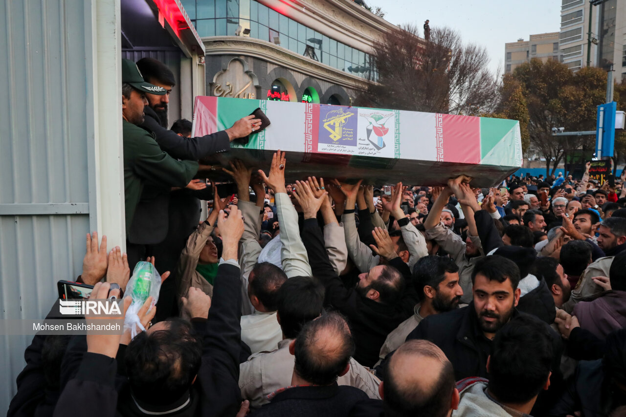 تشییع پیکر شهیدای مدافع حرم در مشهد