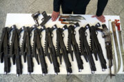 Mashhad Police showcases discovered items from criminals