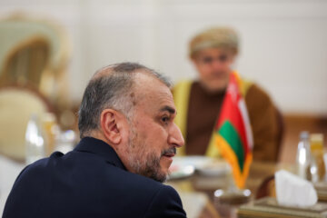 «حسین امیرعبداللهیان» وزیر خارجه ایران در دیدار با«سید بدر البوسعیدی » وزیر خارجه عمان