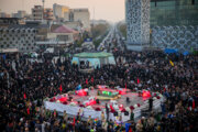 People in Tehran bid farewell to newly identified martyrs