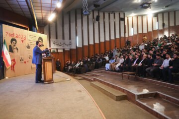 سخنرانی «کاظم غریب آبادی» دبیر ستاد حقوق بشر در مراسم بزرگداشت ملی مقاومت و روز دانشجو