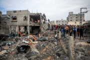 بمباران شدید ۳ اردوگاه در غزه از سوی جنگنده‌های رژیم صهیونیستی + فیلم