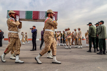 مراسم استقبال از ۱۲ پیکر شهید گمنام در مشهد