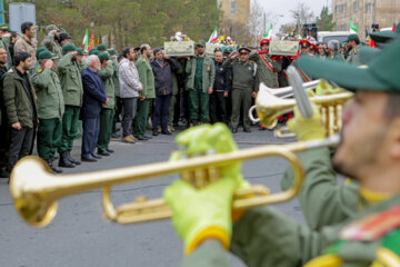 استقبال از پنج شهید گمنام در تبریز