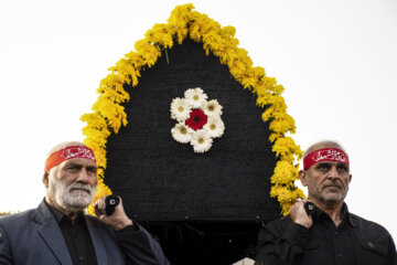 تشییع پیکر ۵ شهید گمنام- سمنان