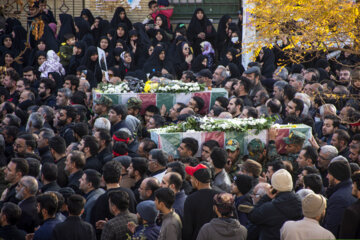 تشییع پیکر پنج شهید گمنام- سمنان