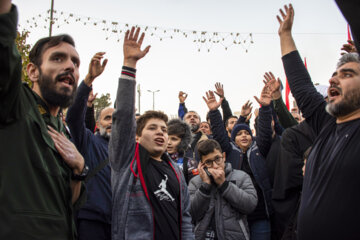 تشییع پیکر ۵ شهید گمنام- سمنان