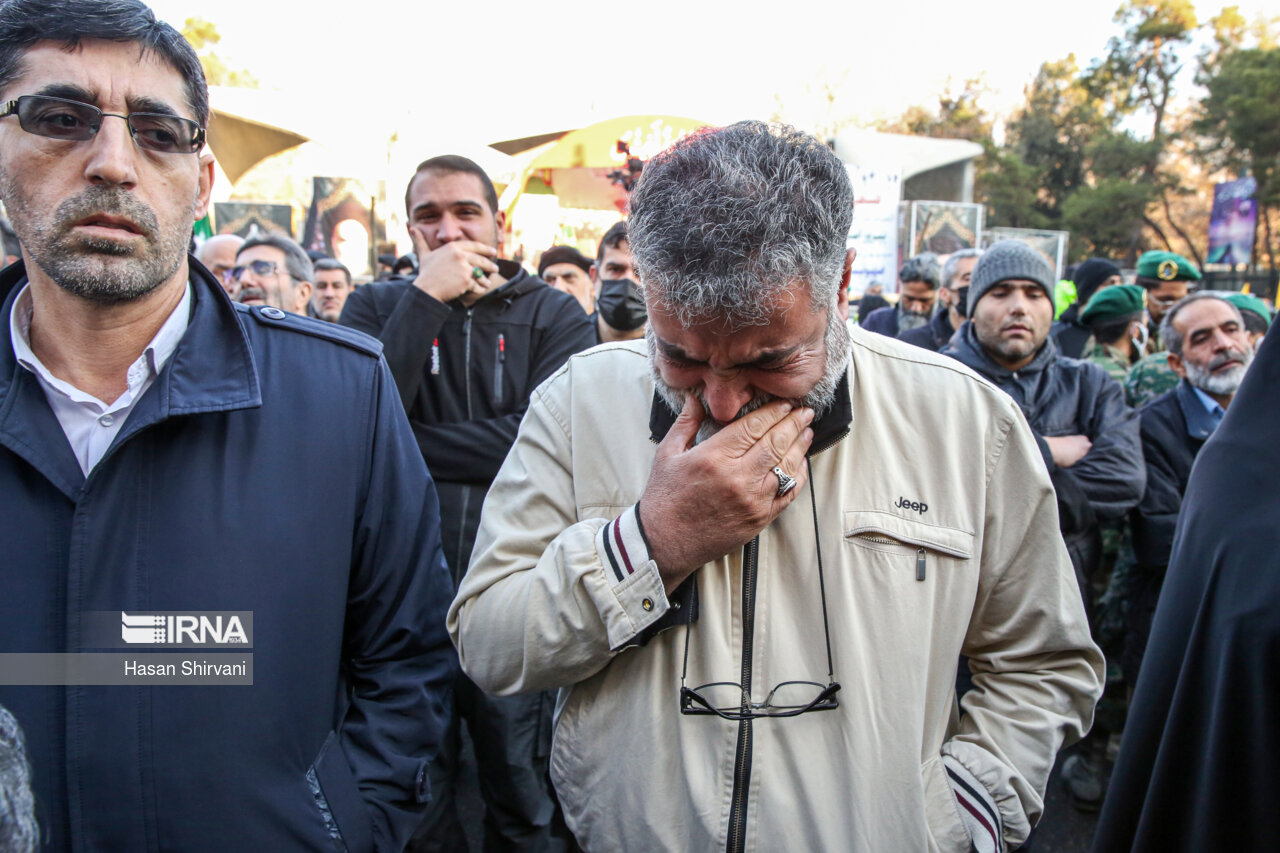 مراسم تشییع ۱۱۰ شهید گمنام همزمان با سالروز شهادت حضرت زهرا (س)