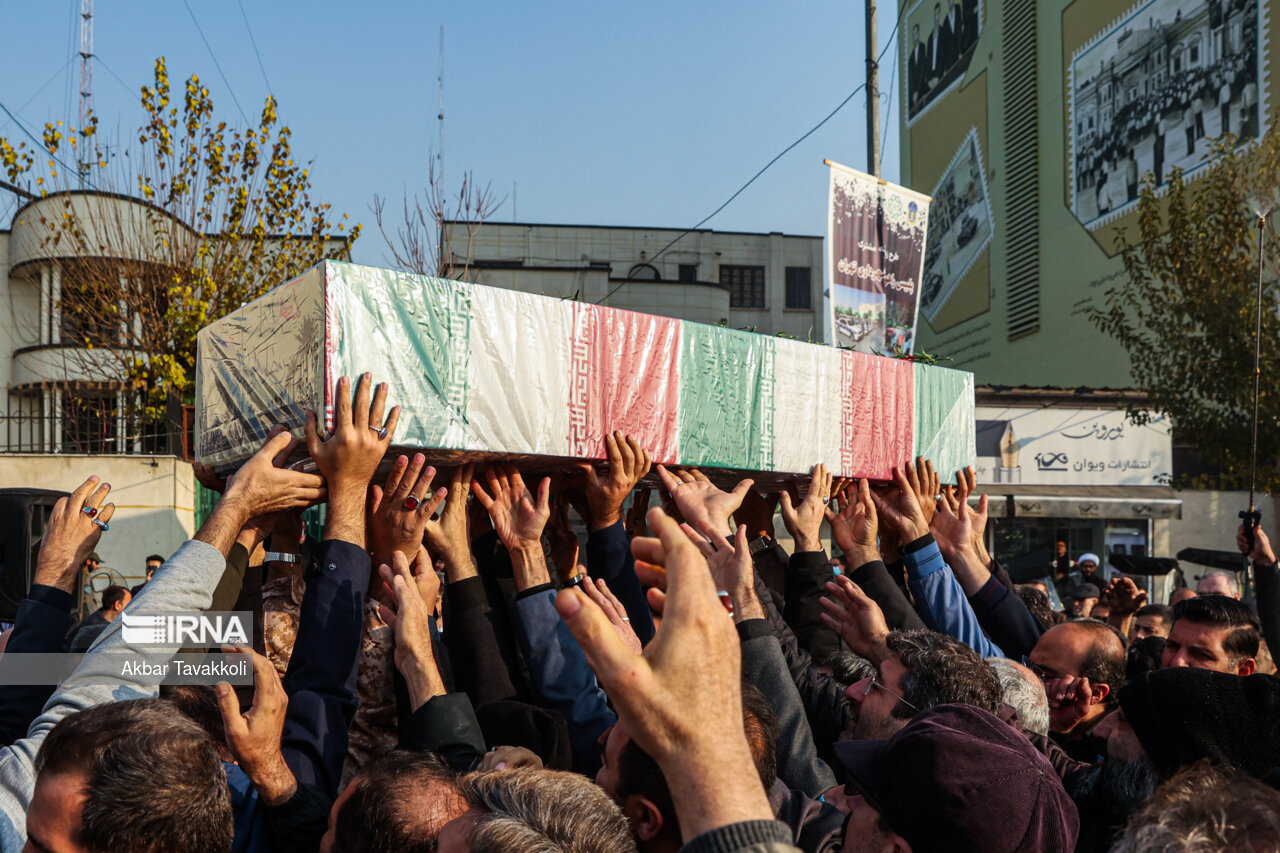 شهید مدافع امنیت در بوکان تشییع شد