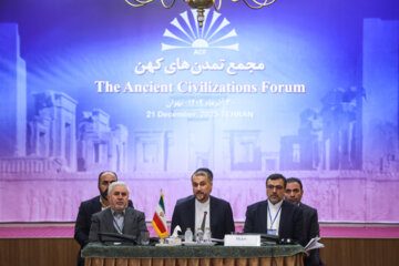 سخنرانی «حسین امیرعبداللهیان» وزیر امور خارجه در هفتمین اجلاس گفت‌وگوی تمدن های باستانی با عنوان «مجمع تمدن های کهن»