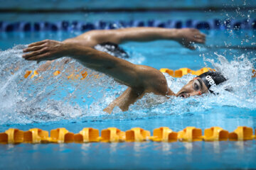 فیلم رکورد شکنی تیم شنای ایران در رقابت‌های قهرمانی آسیا