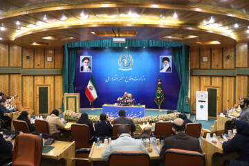 Press conference of Iranian defense ministry spokesman