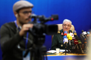 Press conference of Iranian defense ministry spokesman