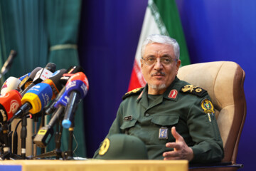 Press conference of Iranian defense ministry spokesman