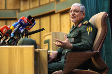 Press conference of Iranian defense ministry spokesman