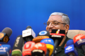 Press conference of Iranian defense ministry spokesman