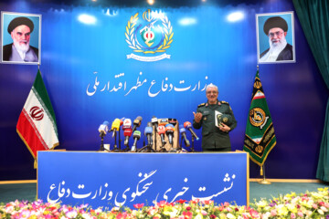 Press conference of Iranian defense ministry spokesman