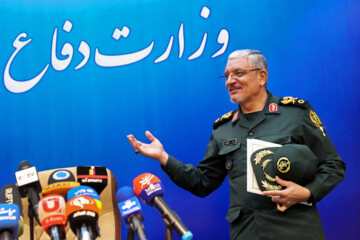 Press conference of Iranian defense ministry spokesman