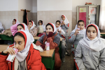 Distribution gratuite de lait dans les écoles iraniennes 