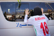 تشییع پیکر «ملیکا محمدی» در ورزشگاه حافظیه