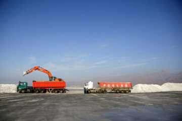 Salt extraction from Urmia Lake dried-up seabed