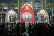 Kerman in der Nacht des Jahrestages des Martyriums von Ghasem Soleimani