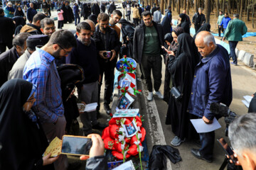 People visit Kemran’s Martyrs Cemetery after terror attacks