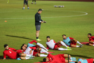 Entrenamiento de la selección iraní de fútbol