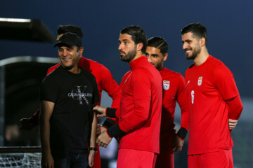 Entrenamiento de la selección iraní de fútbol