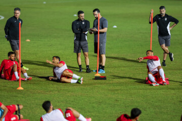 Entrenamiento de la selección iraní de fútbol