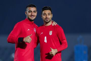 Entrenamiento de la selección iraní de fútbol