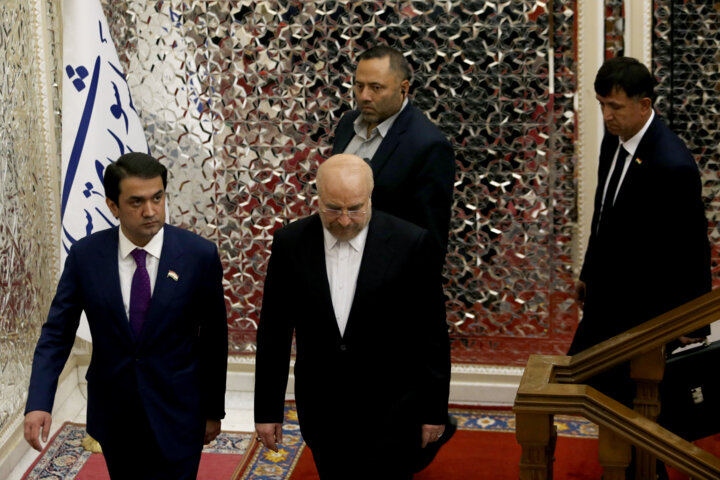 دیدار روسای مجلس تاجیکستان و ایران