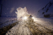 بارش پراکنده برف و باران در محورهای چالوس، هراز و فیروزکوه