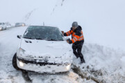 برف آزاد راه تهران - شمال و جاده کندوان را بست