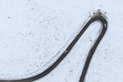 جاده‌های مازندران گرفتار در برف و کولاک