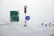 Снегопад в провинции Восточный Азербайджан