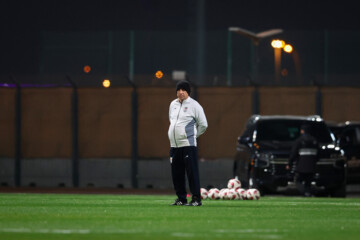 Entrenamiento del equipo nacional de fútbol de Irán en Doha