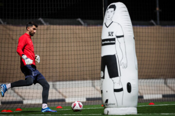 Entrenamiento del equipo nacional de fútbol de Irán en Doha