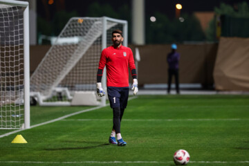 Entrenamiento del equipo nacional de fútbol de Irán en Doha