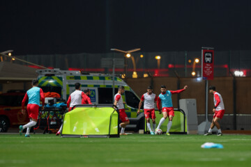 Entrenamiento del equipo nacional de fútbol de Irán en Doha